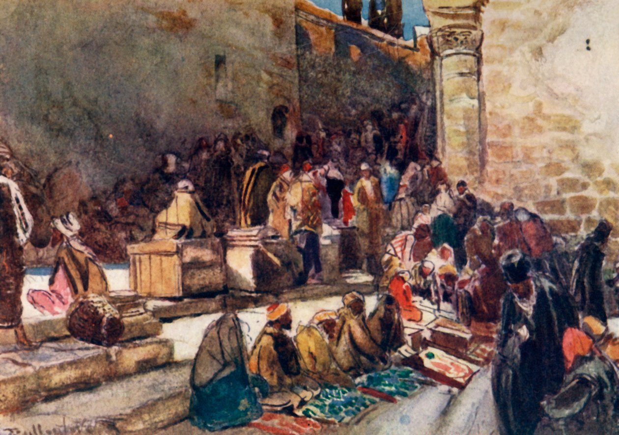 A Szent Sír-templom előterének bejárata. - Jeruzsálem, 1902. alkotó: John Fulleylove