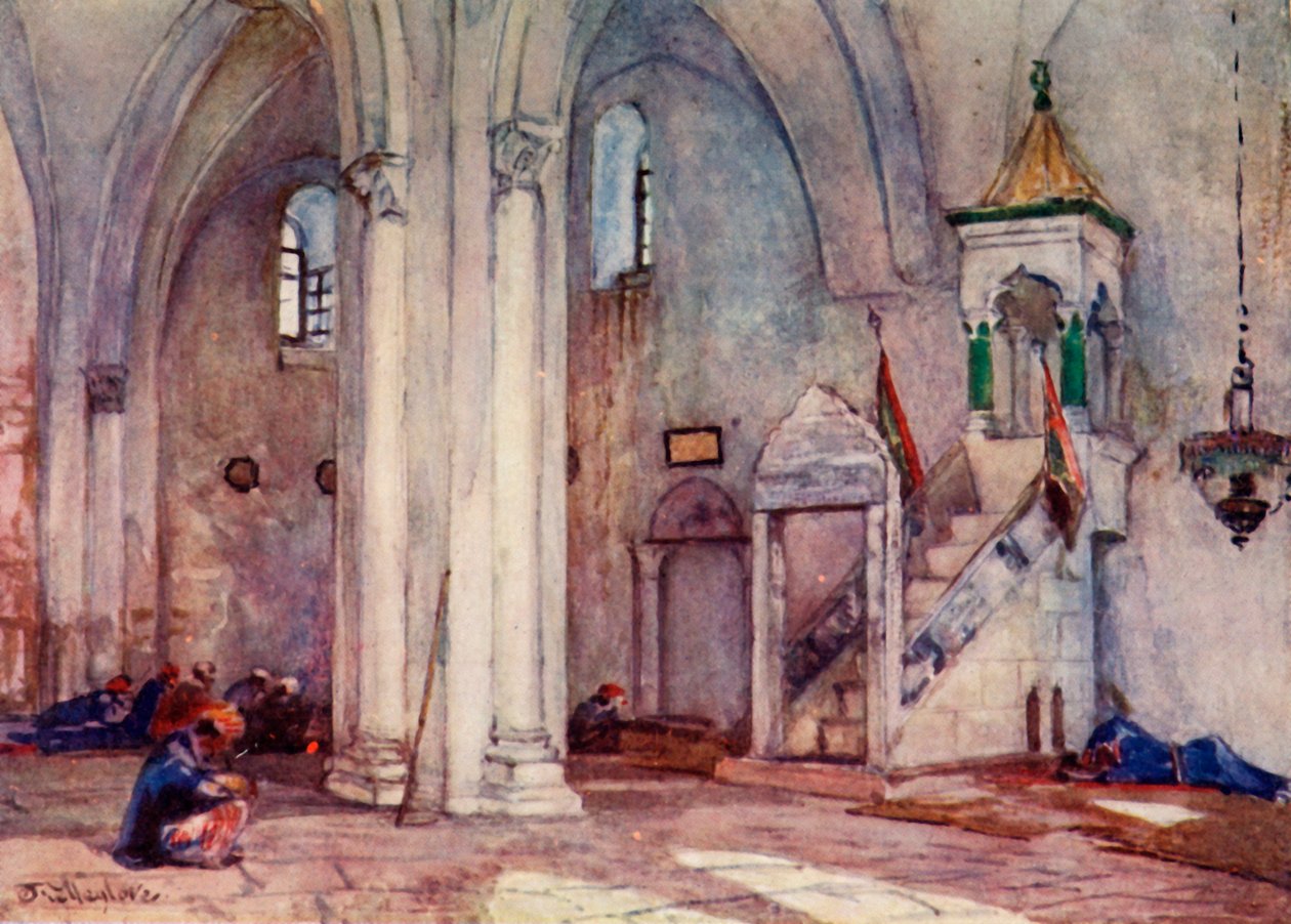 A szamáriai mecset belseje, 1902. alkotó: John Fulleylove