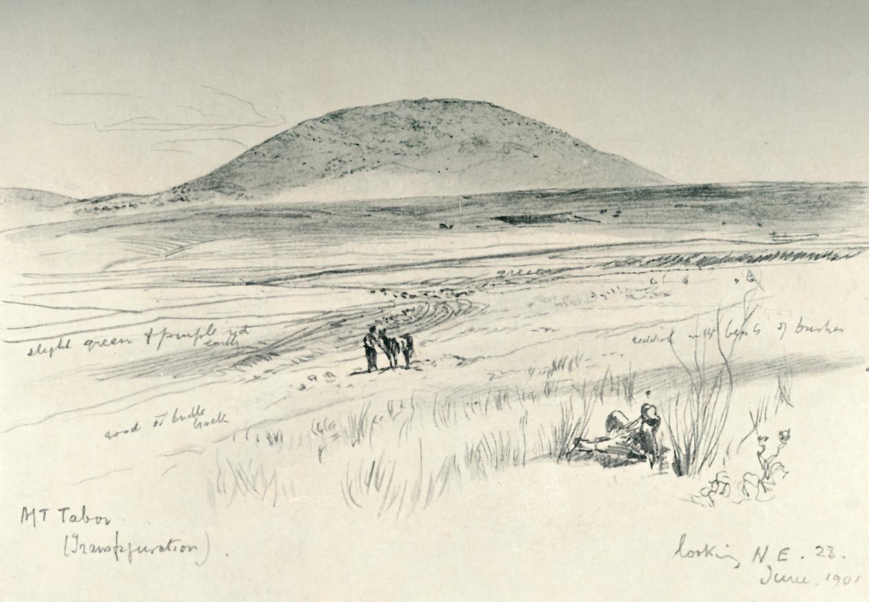 Tabor-hegy, 1902. alkotó: John Fulleylove