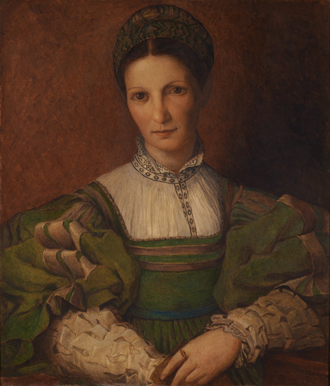 Egy hölgy portréja, Sebastiano Del Piombo után alkotó: John Fulleylove