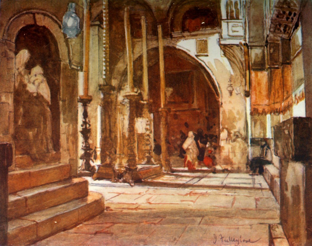 A Kenetkő a Keresztesek Templomának Ambulanciájából, 1902. alkotó: John Fulleylove