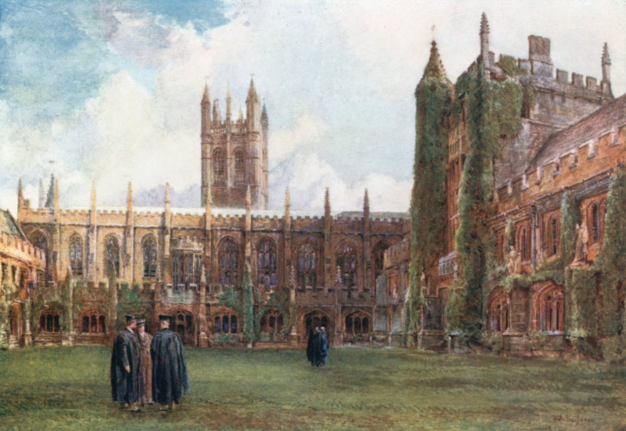 The Cloisters, Magdalen (színes litográfia) alkotó: John Fulleylove