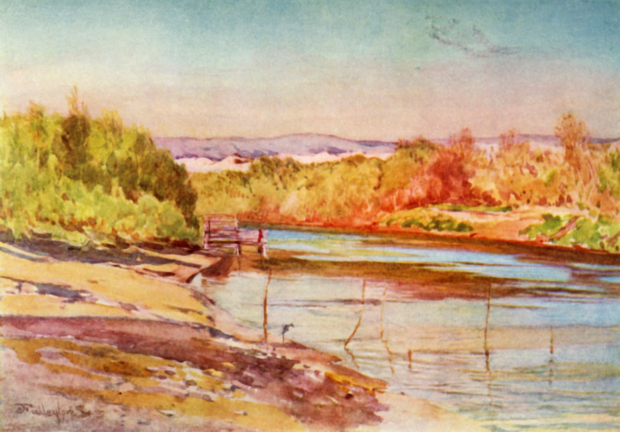 A Jordán Fordja Jerikó mellett, 1902. alkotó: John Fulleylove