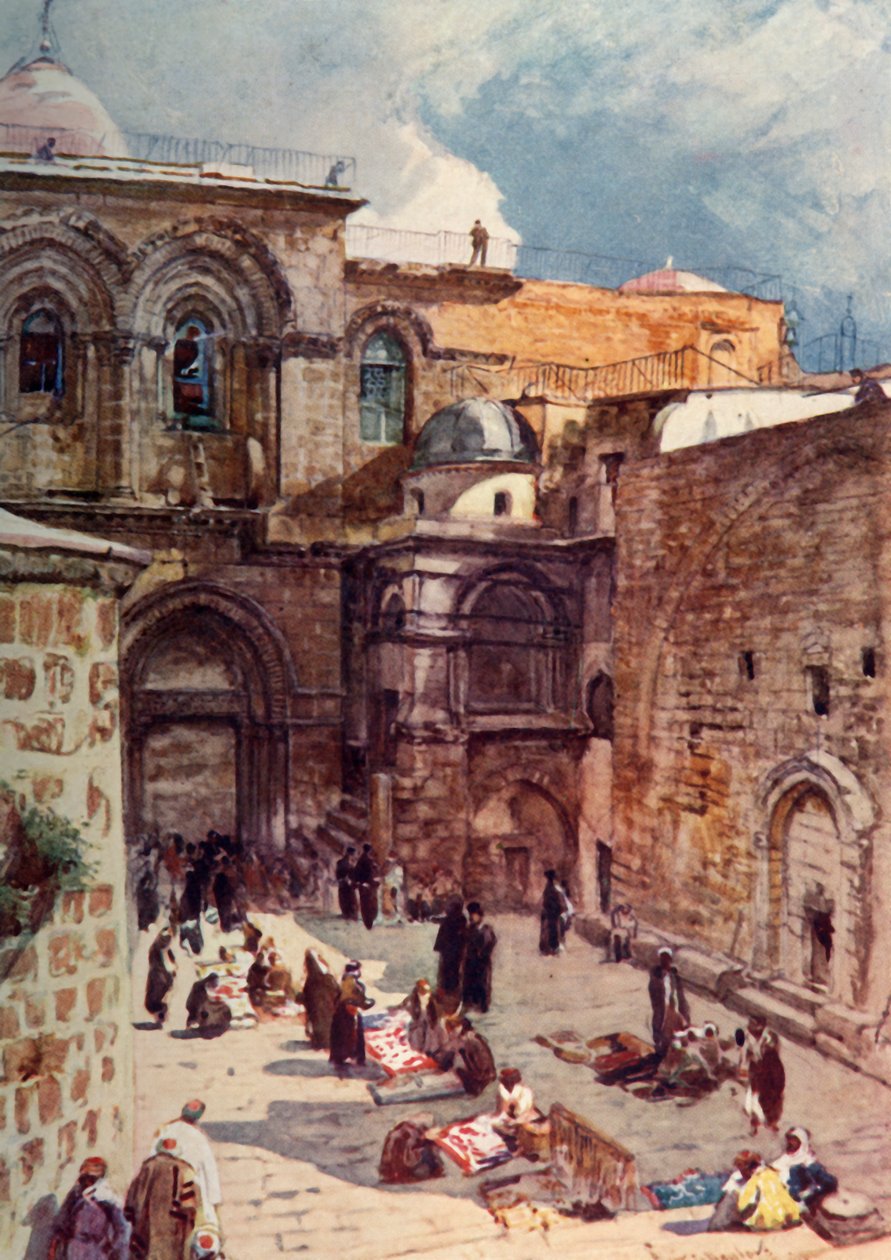 A Szent Sír-templom előtere, 1902. alkotó: John Fulleylove