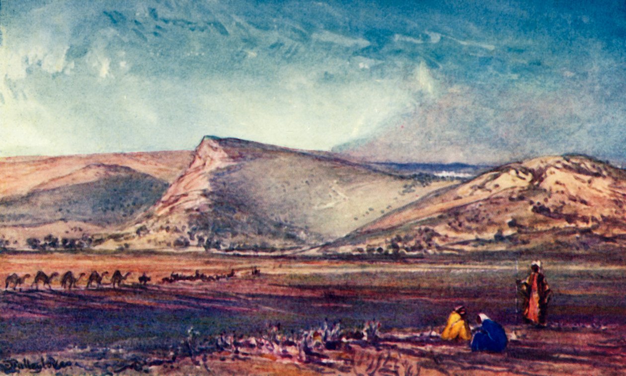 A Názáret körüli dombok Esdraelon síkságáról, 1902. alkotó: John Fulleylove
