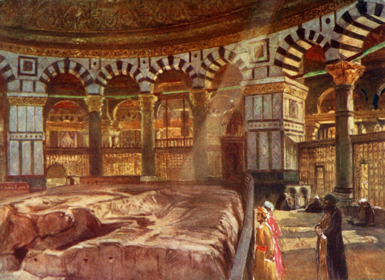 Szent szikla a sziklakupola alatt, 1902. alkotó: John Fulleylove