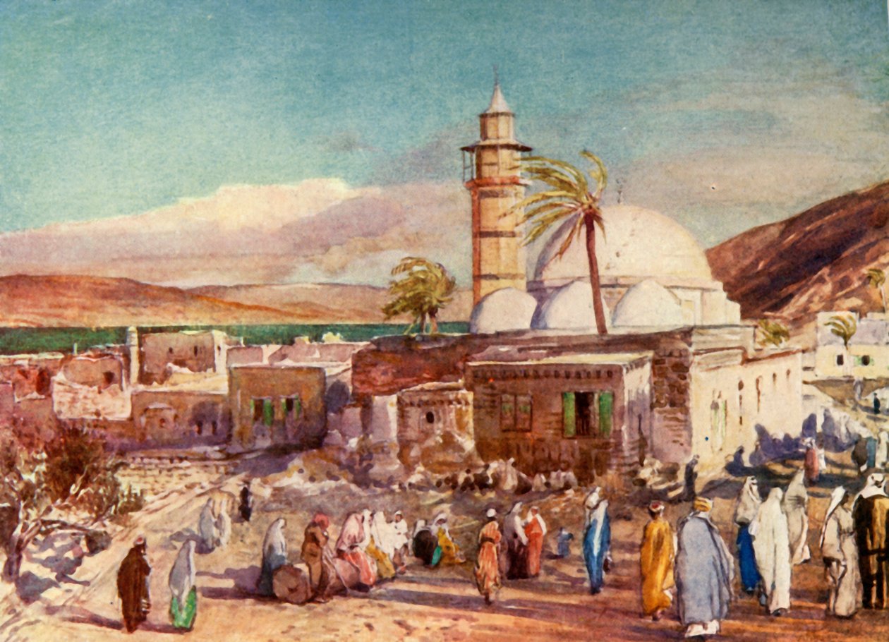 A tibériai mecset és a galileai tó, 1902. alkotó: John Fulleylove