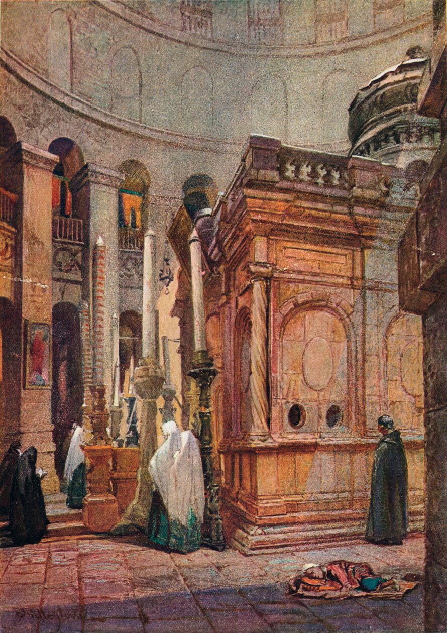 A Rotunda és a Szent Sír-kápolna, 1902, 1906. alkotó: John Fulleylove