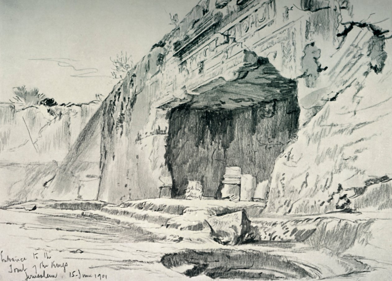 Az úgynevezett királysírok, 1902. alkotó: John Fulleylove