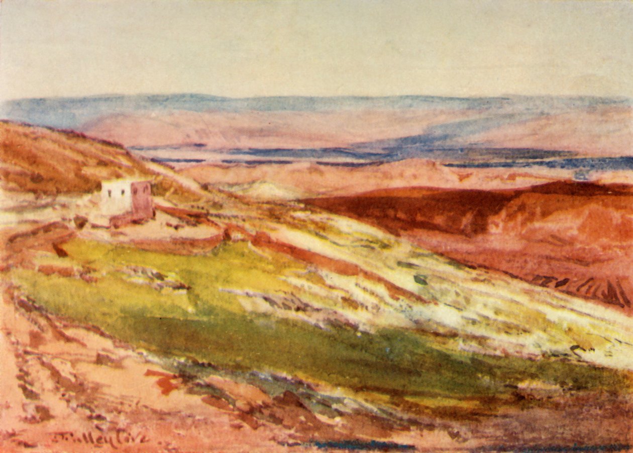 A Jordán völgye az Olajfák hegyétől, 1902. alkotó: John Fulleylove