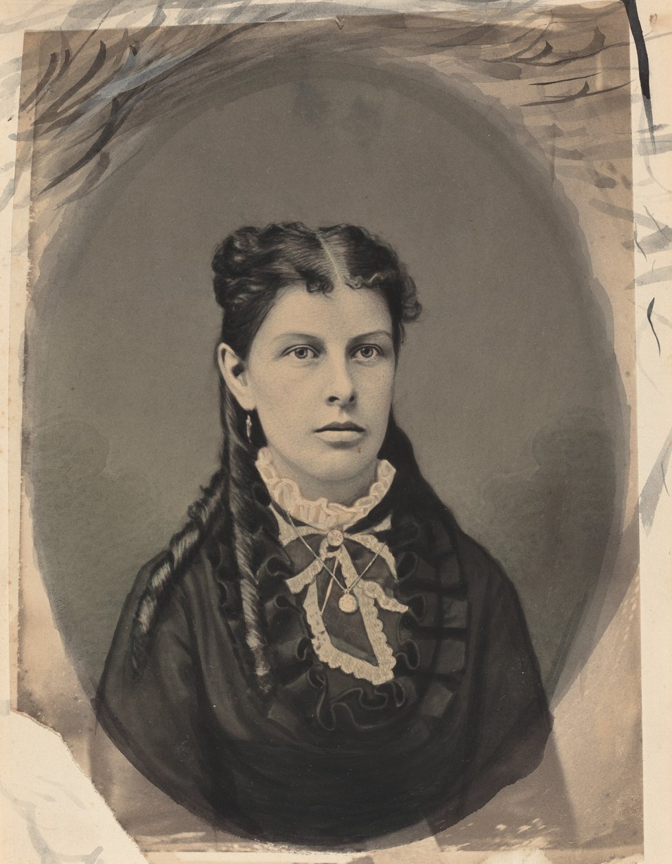 Női portré, c. 1870. alkotó: John G Ellinwood