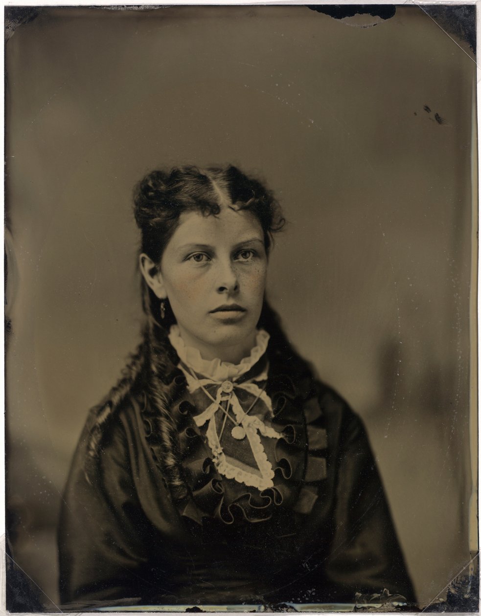 Női portré,1870 körüli (fotó) alkotó: John G. Ellinwood