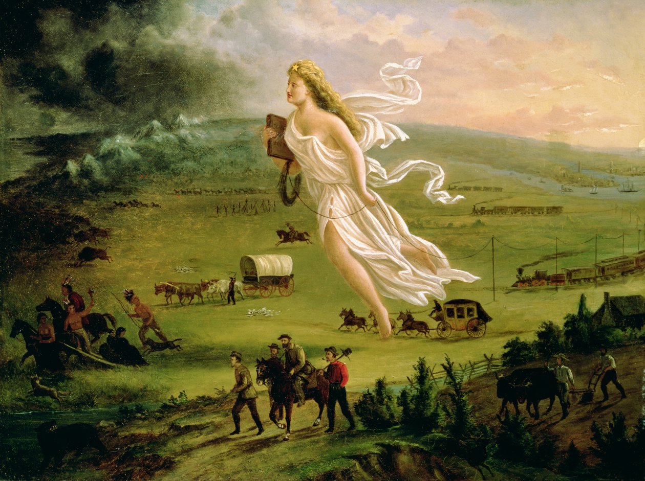 Amerikai Haladás, 1872 alkotó: John Gast