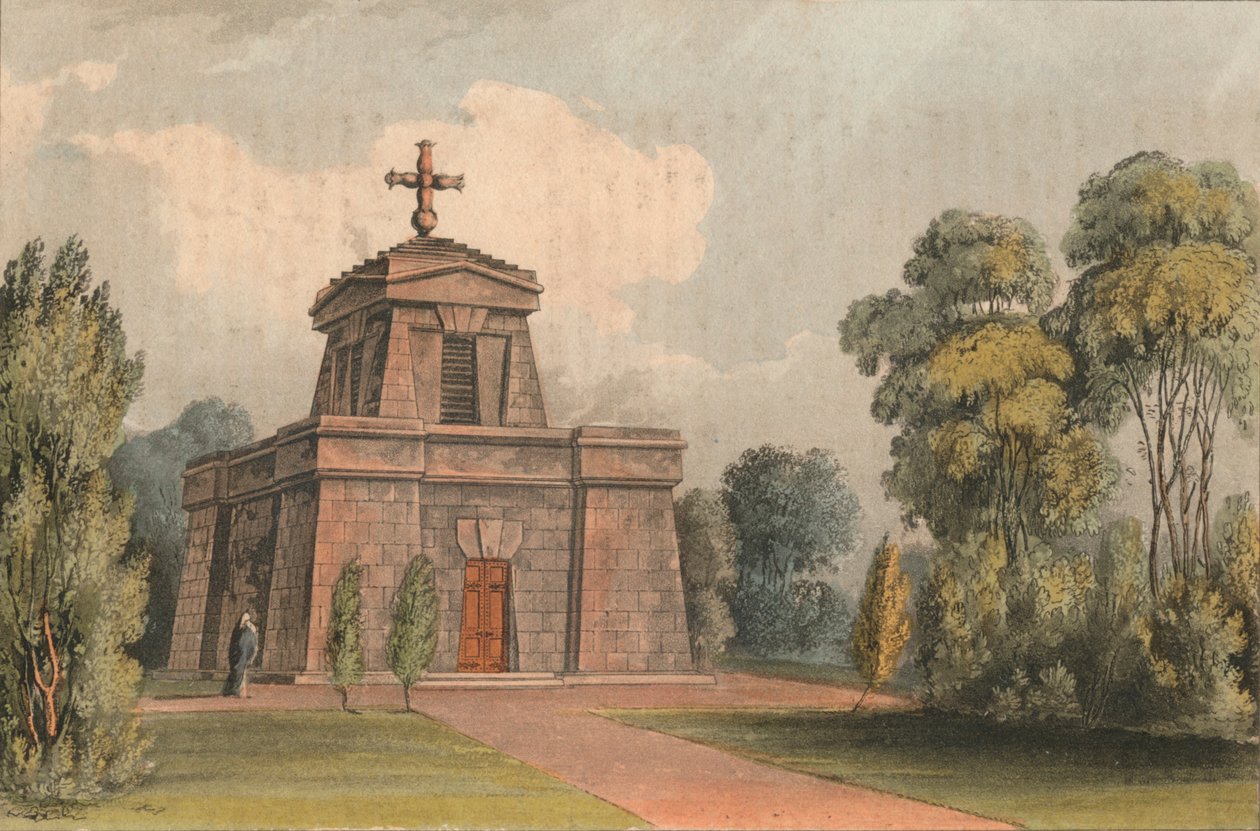 Mauzóleum Trenthamban, 1824. alkotó: John Gendall