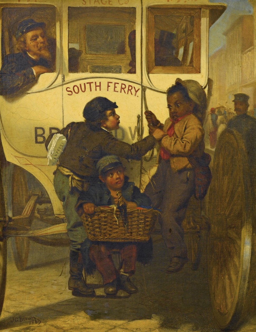 Színes emberek nem engedélyezettek ezen a vonalon, 1863 alkotó: John George Brown