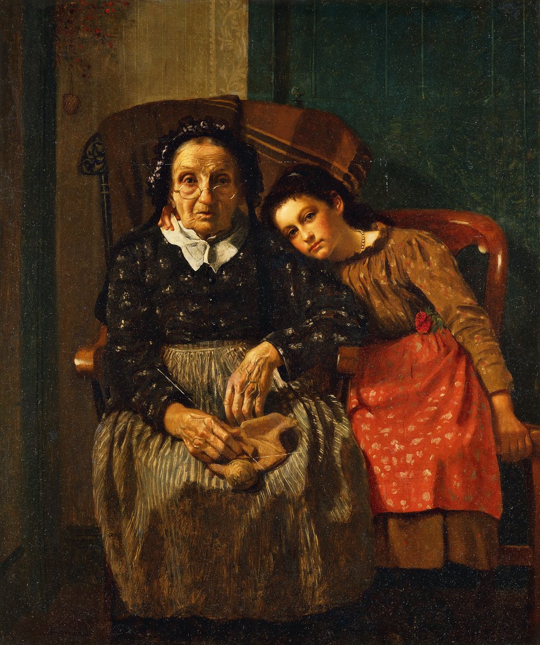 A nagymama kedvence, alkotó: John George Brown