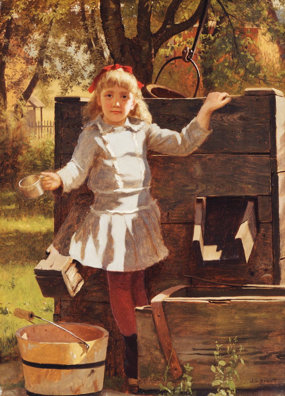 Igyon egy italt, 1880 körül alkotó: John George Brown