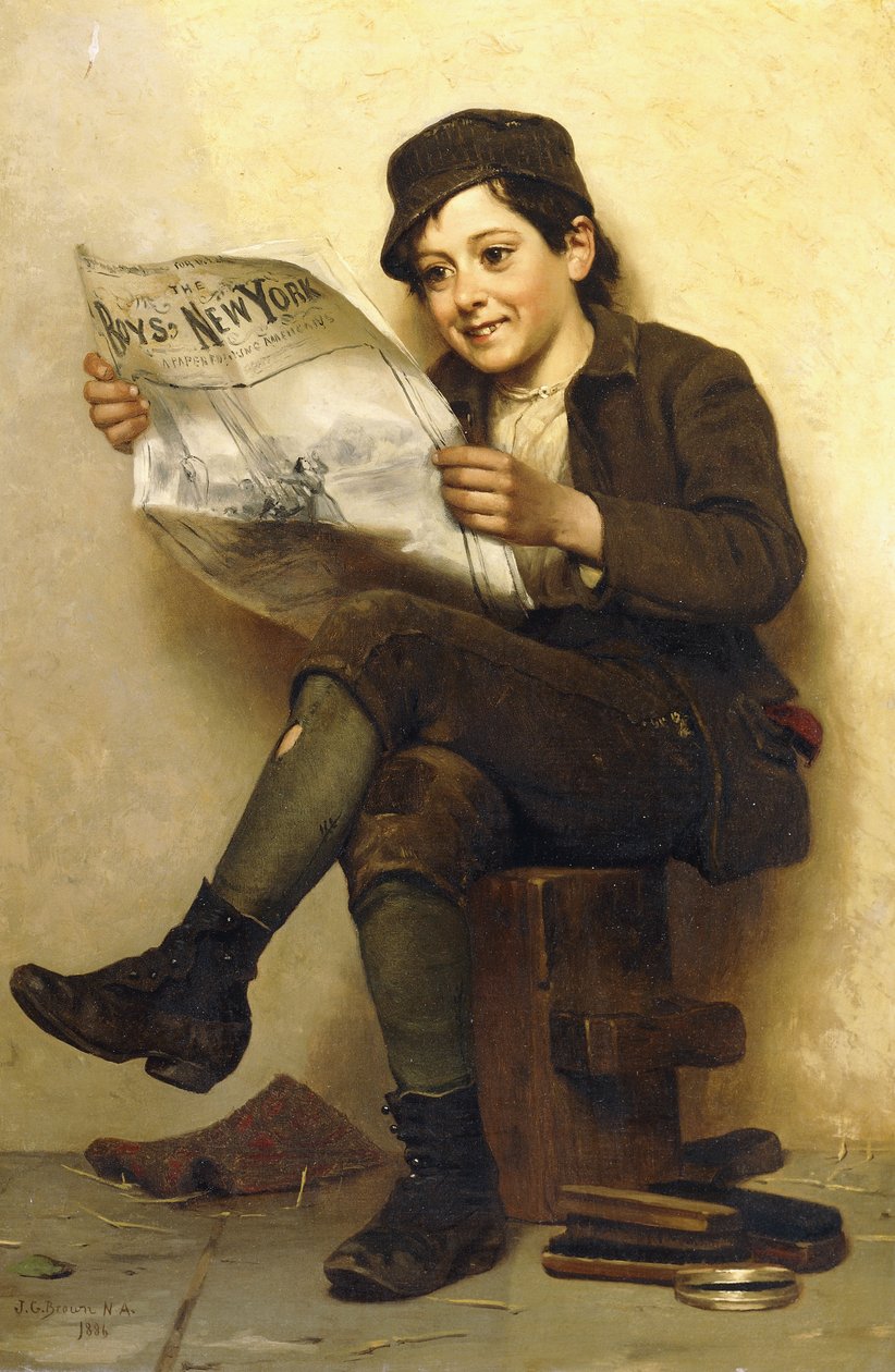 The Boys" New York, 1886 alkotó: John George Brown
