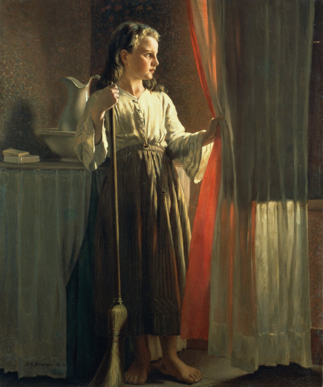 A kis szolga alkotó: John George Brown