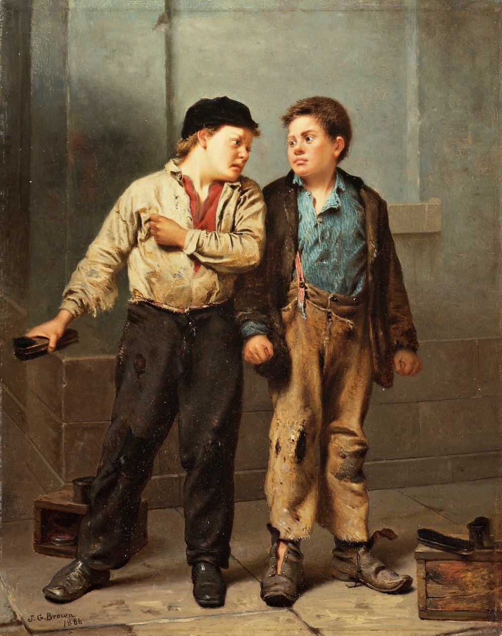 A veszekedés, 1866 alkotó: John George Brown