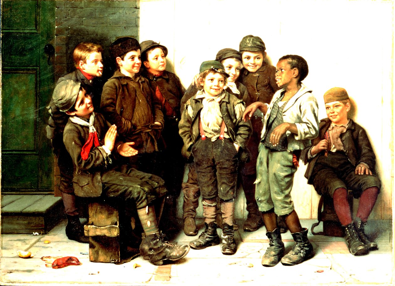 Az utcai tánc, 1883 alkotó: John George Brown