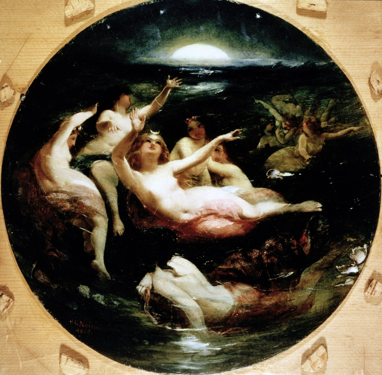 Diana és nimfái, 1850 alkotó: John George Naish