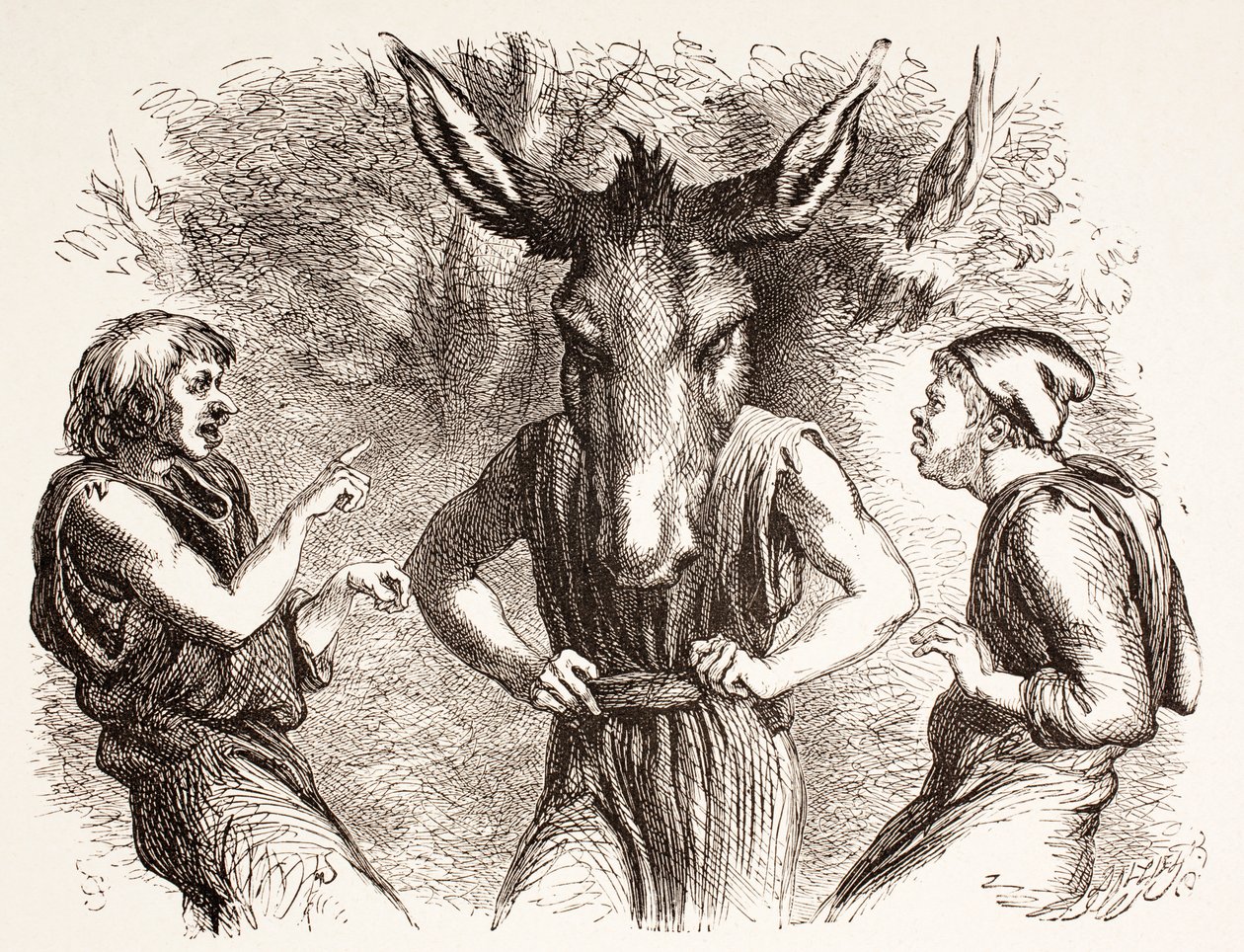 Illusztráció a Szentivánéji álomhoz, a „The Illustrated Library Shakespeare”-ből, 1890 Londonban alkotó: John Gilbert