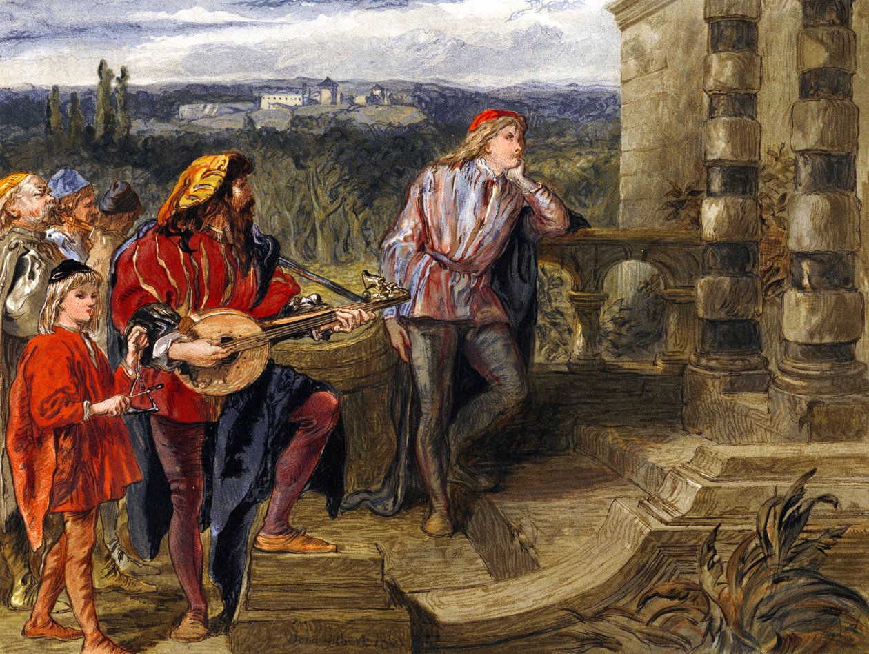Illusztráció William Shakespeare A veronai két úriember című művéhez. alkotó: John Gilbert