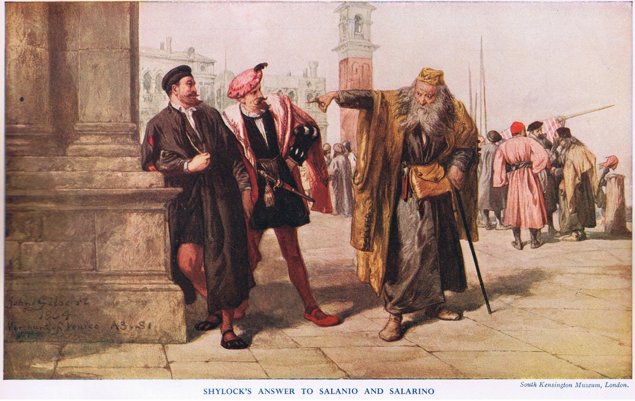 Shylock válaszol alkotó: John Gilbert