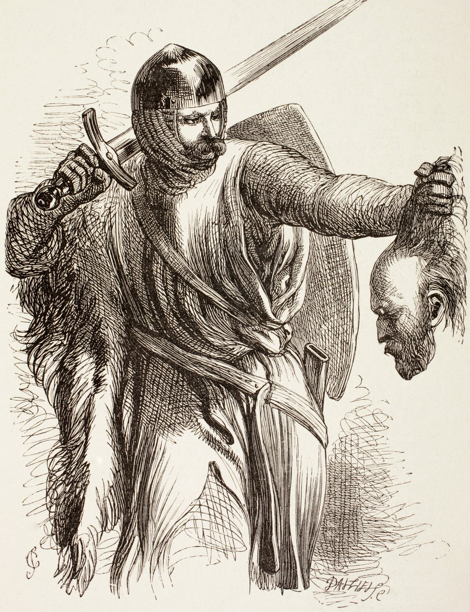 A köcsög Ausztria fejével, 1890 alkotó: John Gilbert