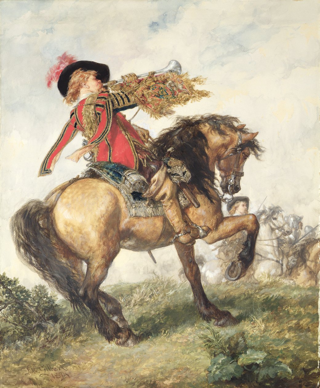 A király trombitása, 1874 alkotó: John Gilbert