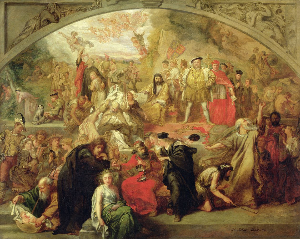 William Shakespeare drámái, 1849 alkotó: John Gilbert