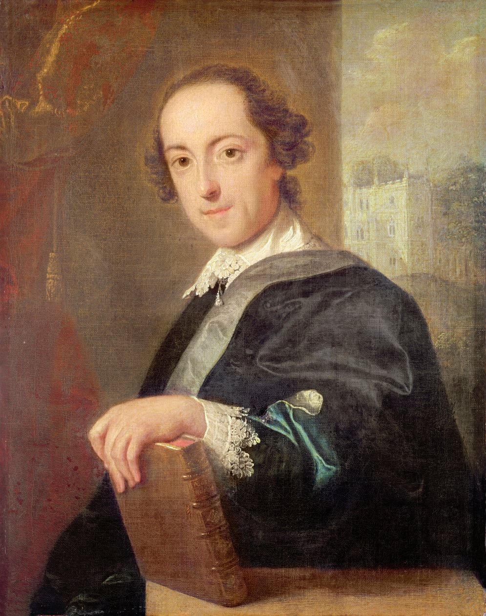 Horatio Walpole, Oxford 4. grófjának portréja, 1754 alkotó: John Giles Eckhardt
