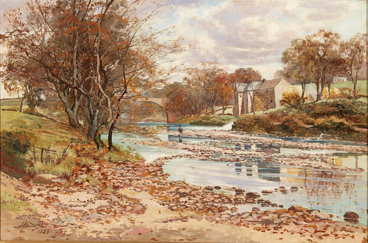 Old Mill on the Tyne, Haddington (olaj, vászon) alkotó: John Glass