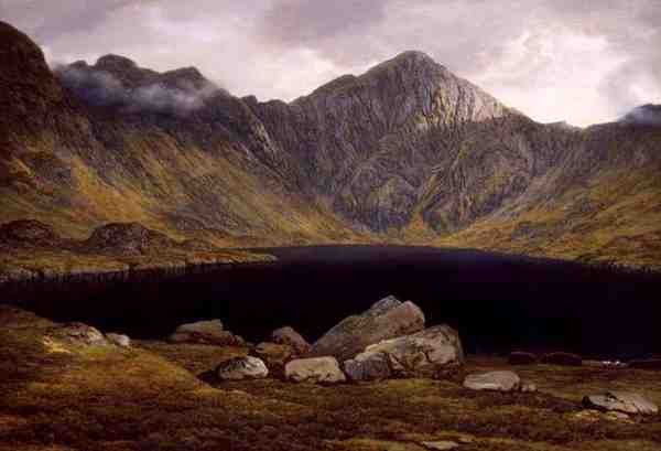 Loch Coruisk, Skye-sziget (olaj, vászon) alkotó: John Glover