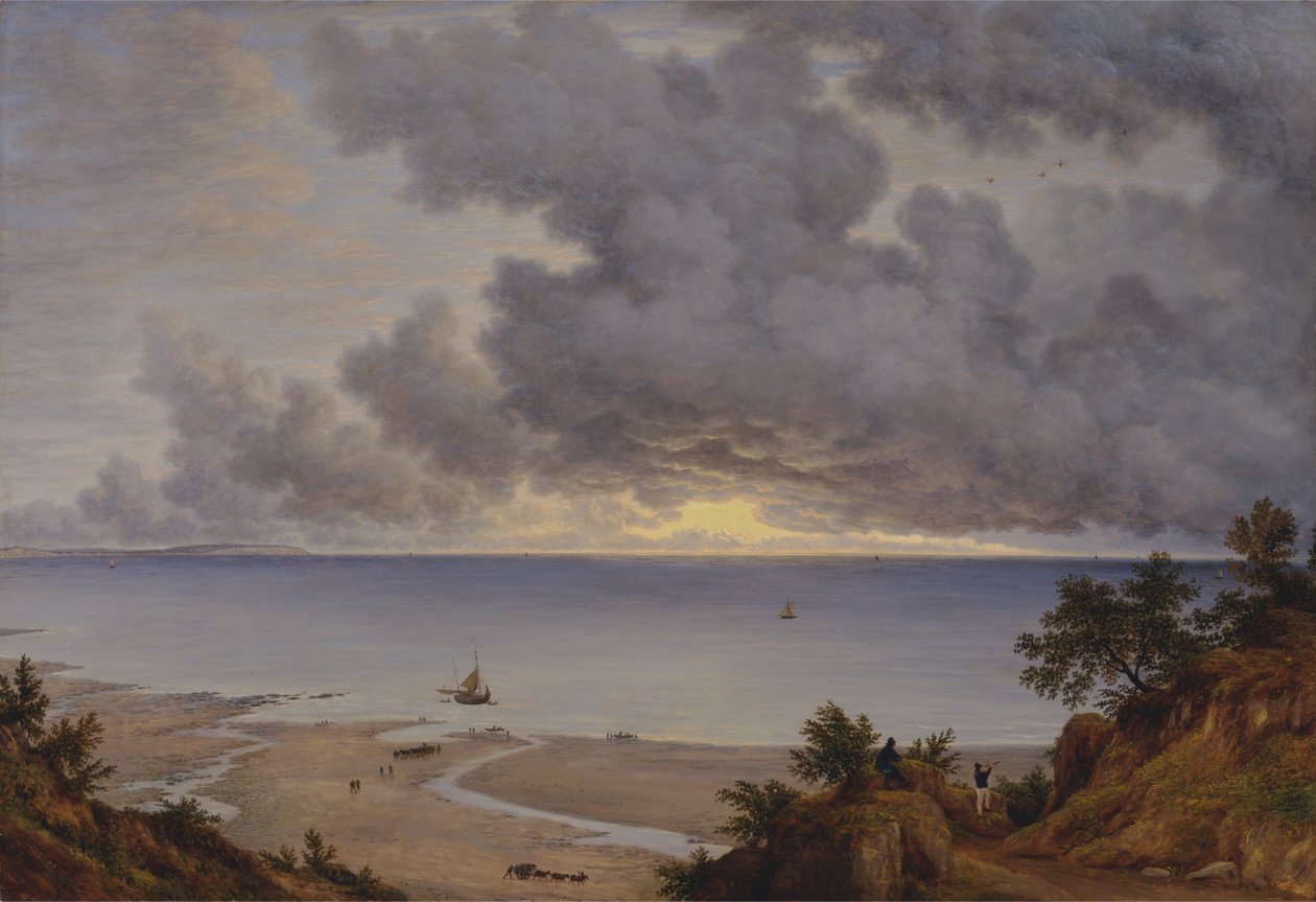 Sandown Bay, Shanklin Chine közelében, Wight-szigeten alkotó: John Glover