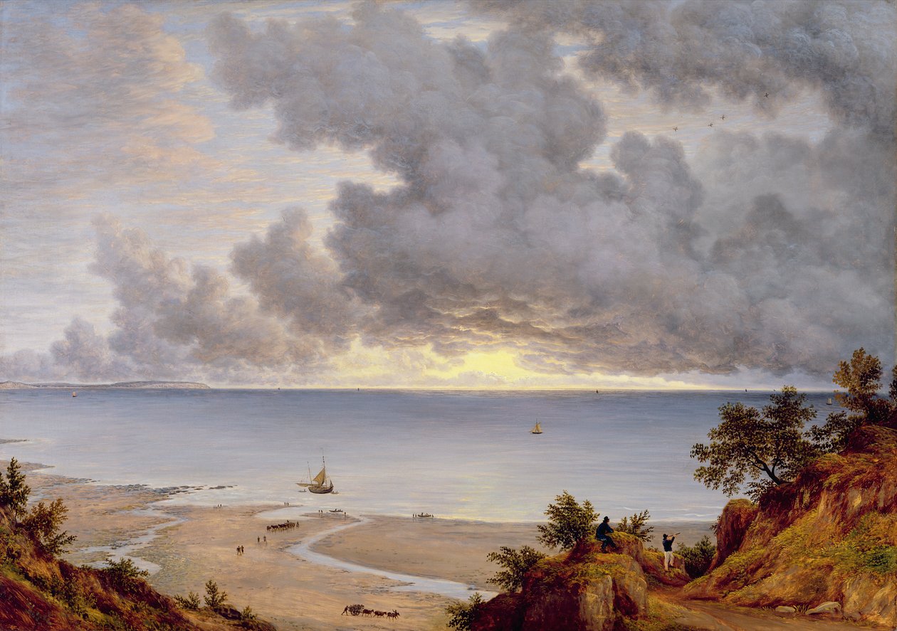 Kilátás Shanklinről, Wight-sziget, 1827 körül (olaj, vászon) alkotó: John Glover