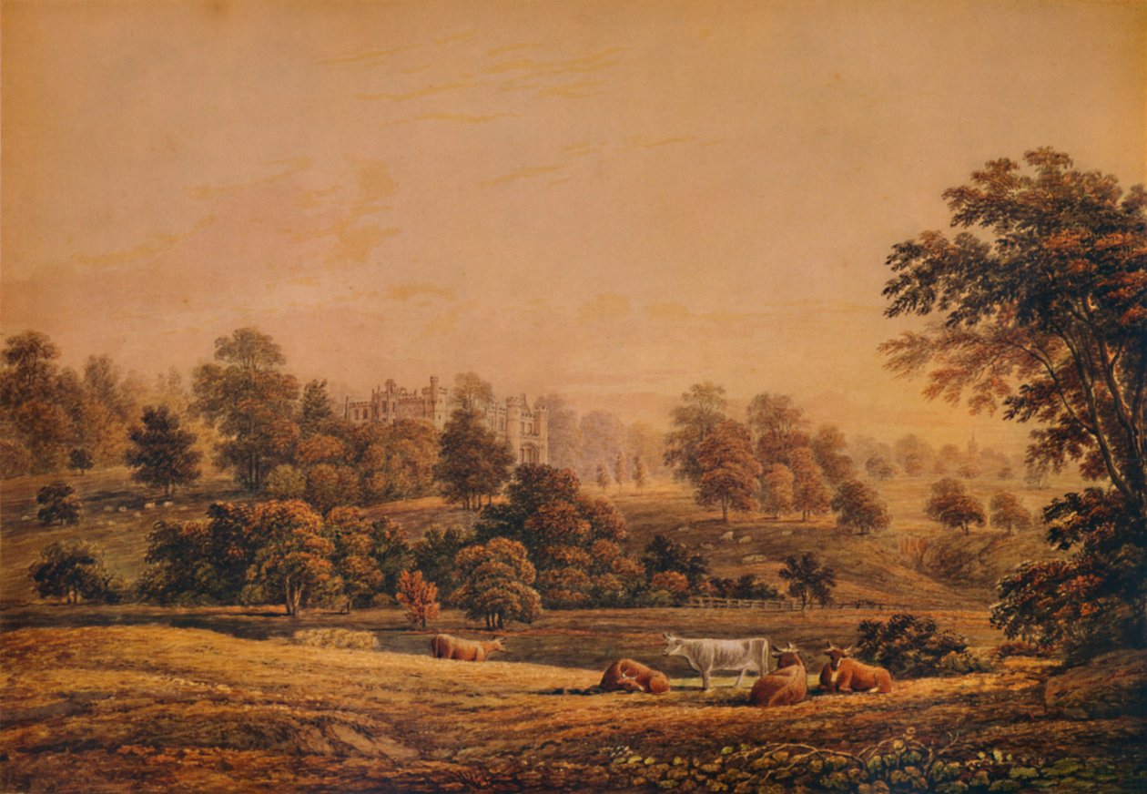 Kilátás az Aldenham Abbeyre: Hertfordshire, 18-19. század, 1935 alkotó: John Glover