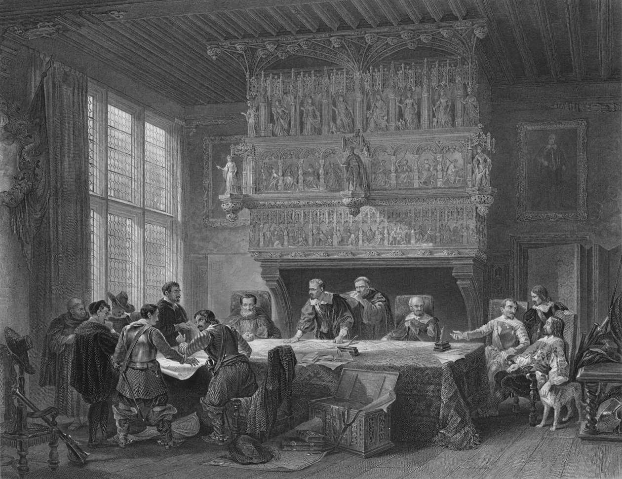 A Courtray-i haditanács, 1854. alkotó: John Godfrey