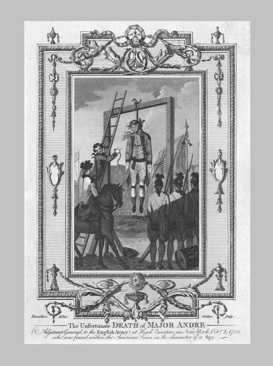 Andre őrnagy szerencsétlen halála, 1780, 1790. alkotó: John Goldar