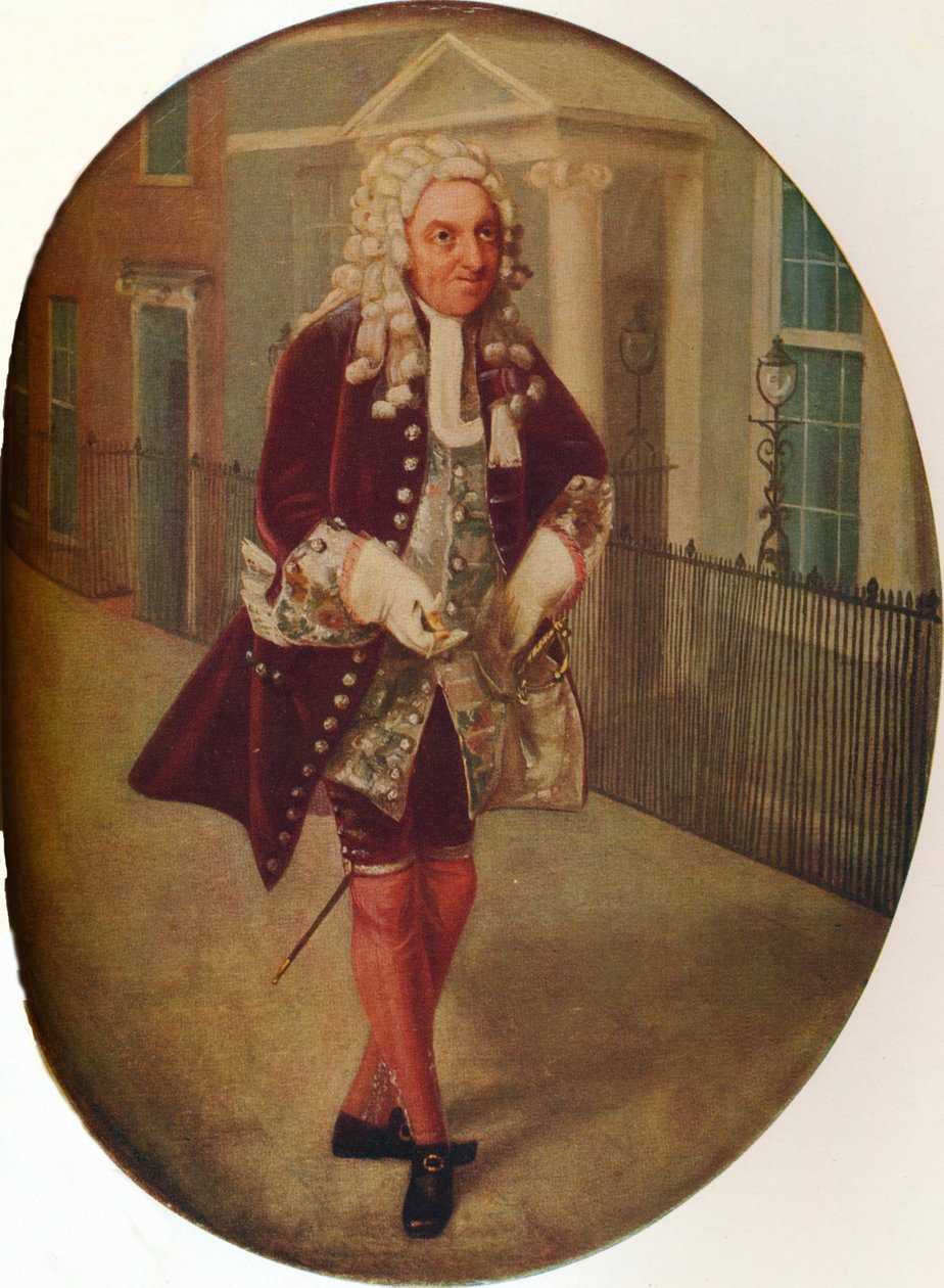 Richard Suett mint Bayes George Villiers, Buckingham 2. hercegének próbájában, 1796 alkotó: John Graham