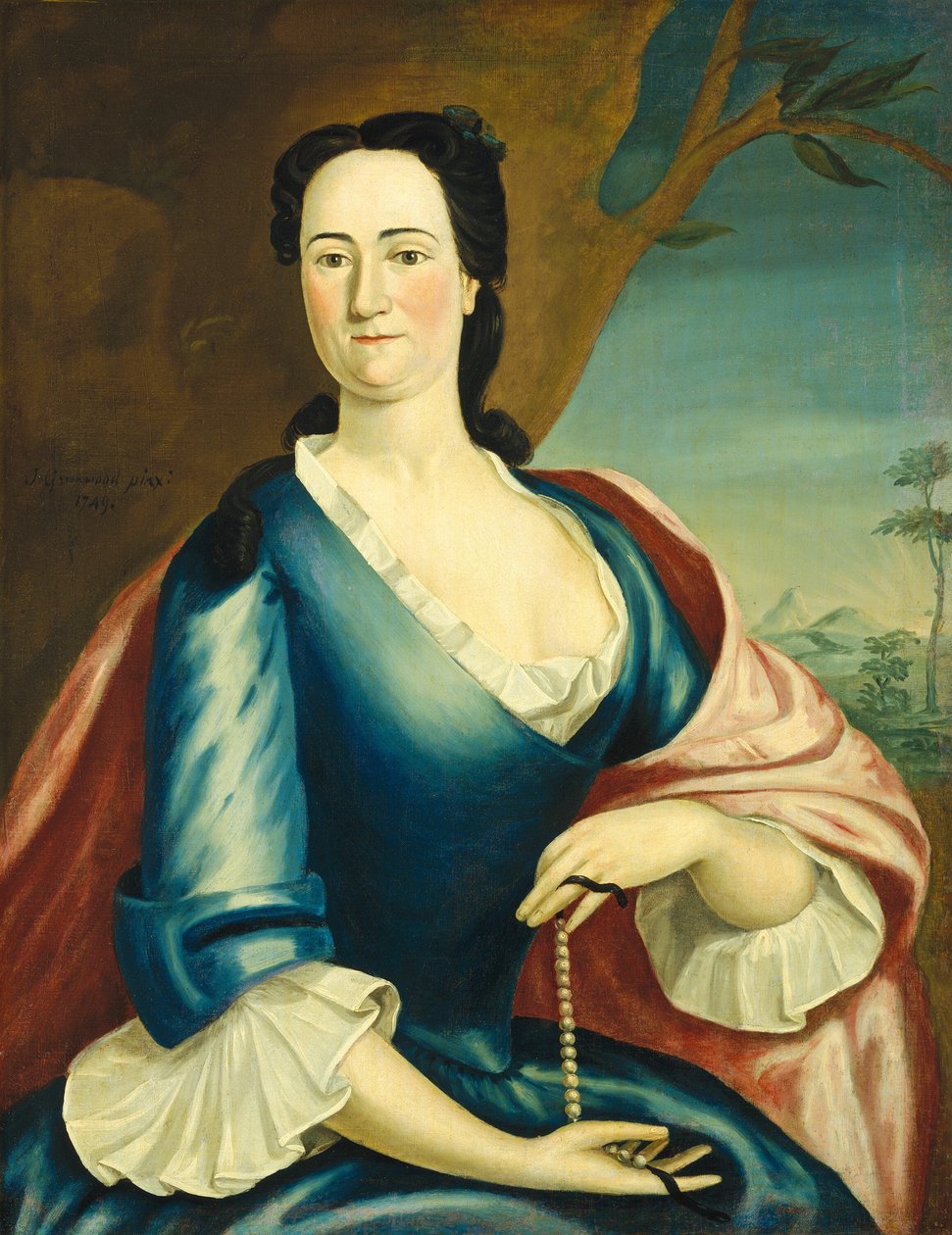 Elizabeth Fulford walesi, 1749. alkotó: John Greenwood