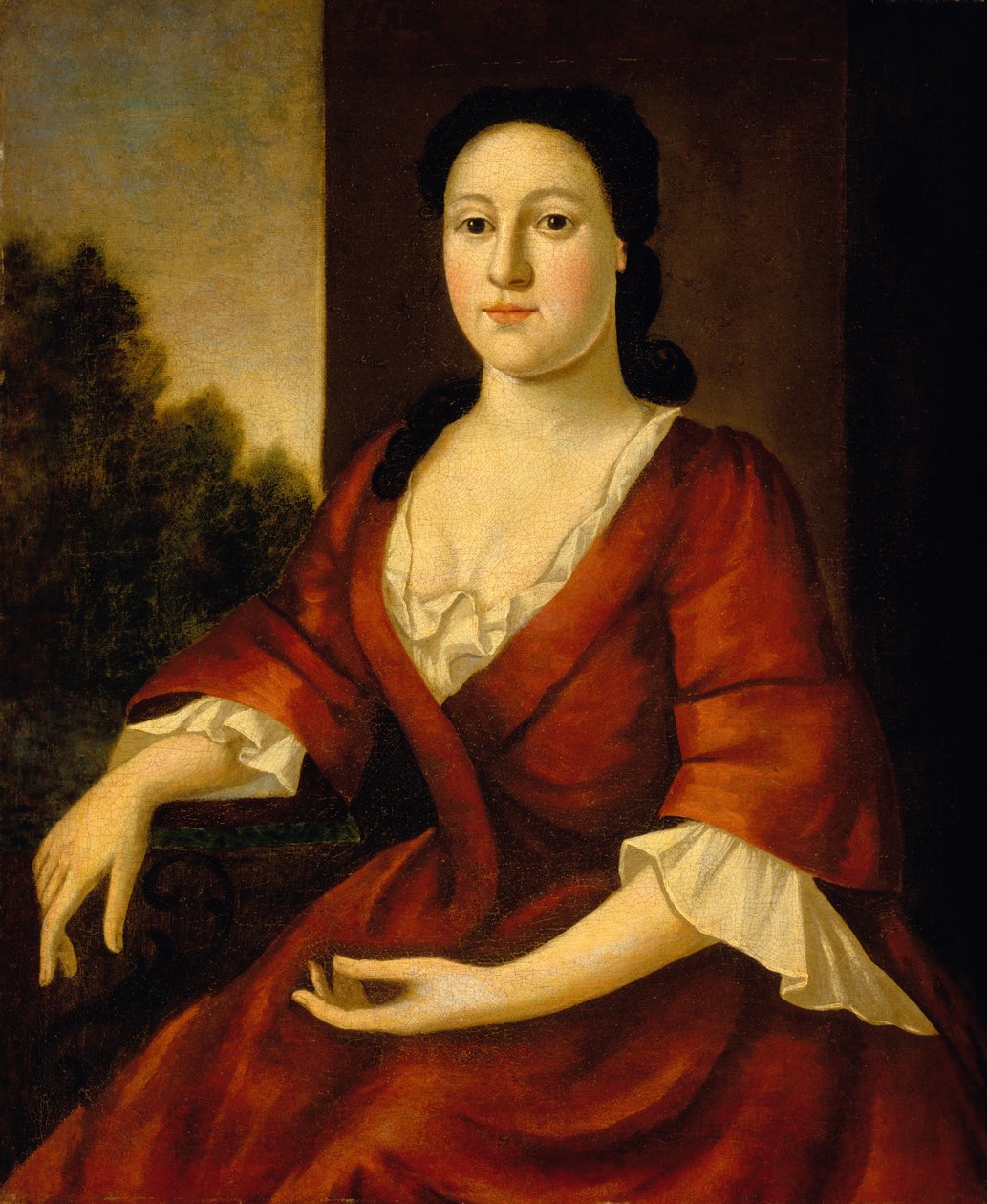 Mrs. John Greenleaf portréja, szül. Priscilla Brown (sz. 1725) 1748 körül alkotó: John Greenwood