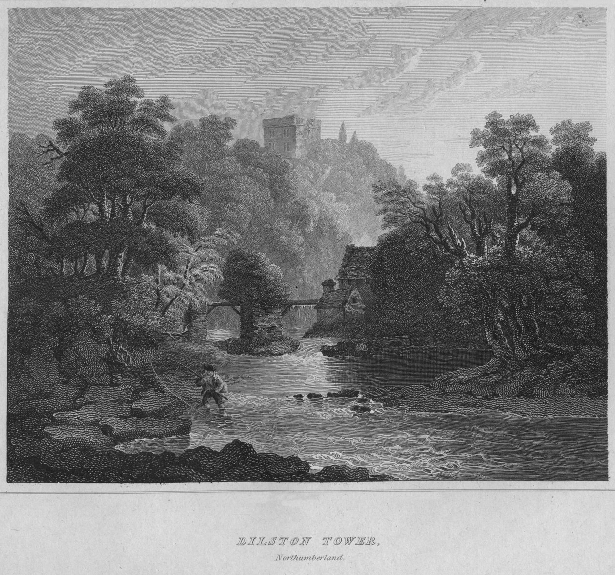 Dilston Tower, Northumberland, 1814 alkotó: John Greig