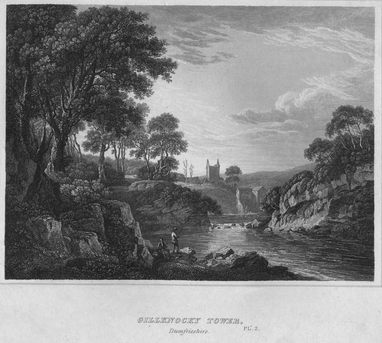 Gillknocky Tower, Dumfrieshire, 1814 alkotó: John Greig
