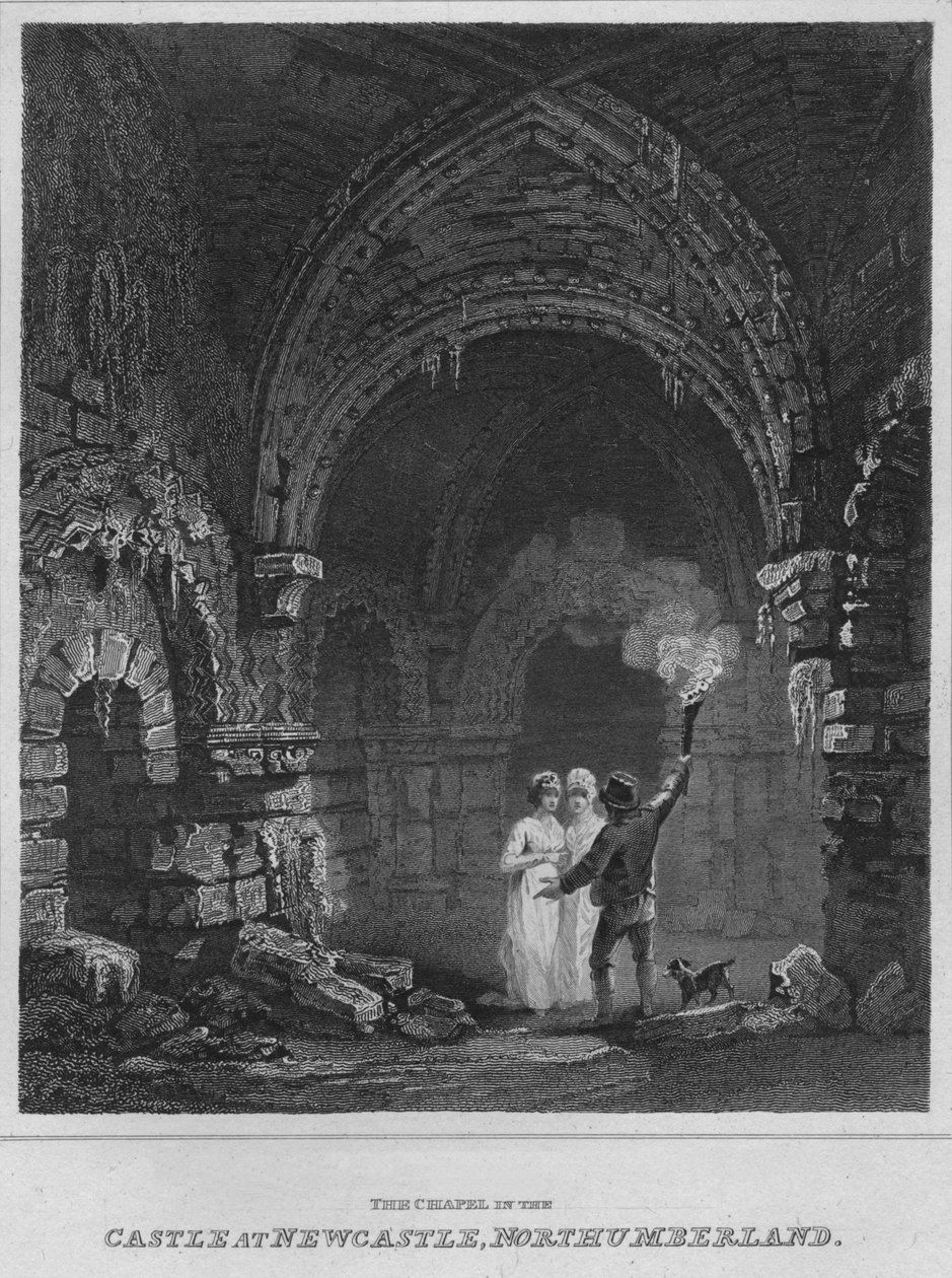 A kápolna a kastélyban Newcastle-ben, Northumberlandban, 1814 alkotó: John Greig