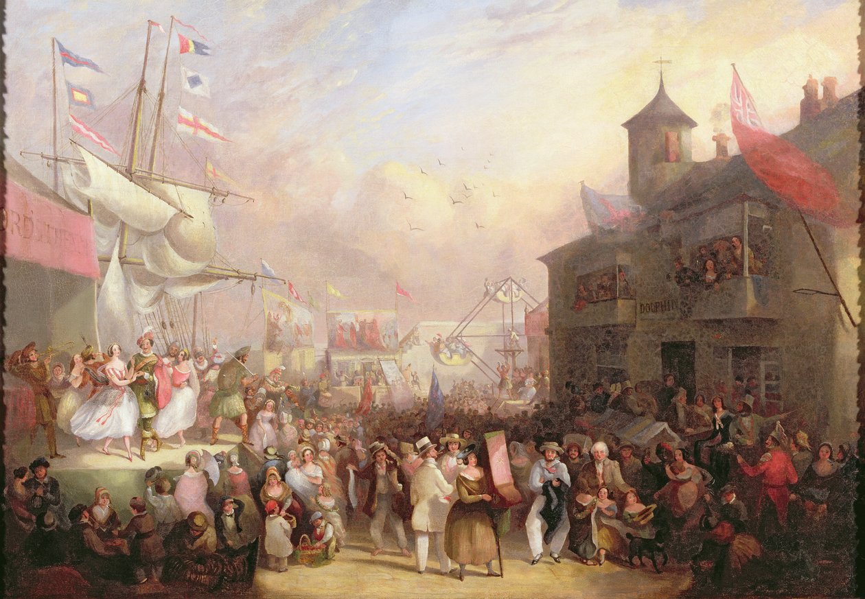 rakparti vásár, 1850 alkotó: John Grenfell Moyle