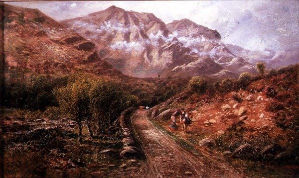 Eel Crags, Borrowdale, Cumberland alkotó: John Gunson Atkinson