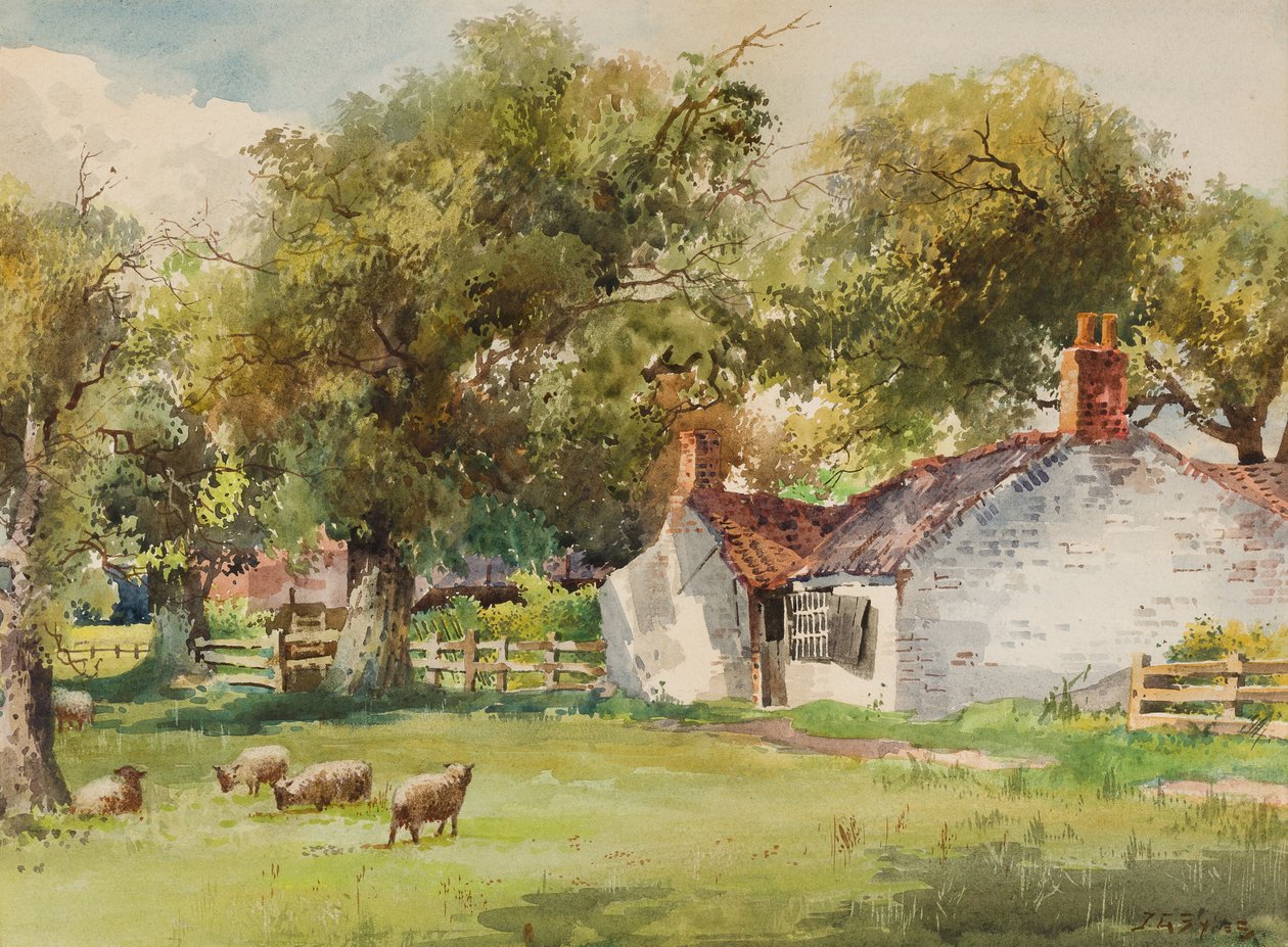 Tavasz, Laceby Common (wc papíron) alkotó: John Guttridge Sykes
