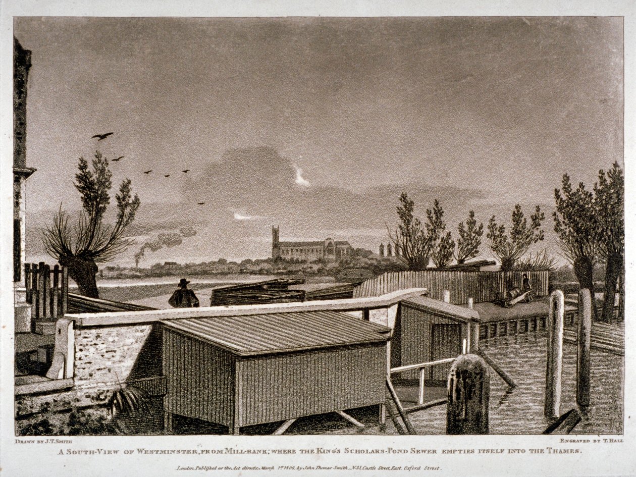Westminster, London, 1808. alkotó: John Hall
